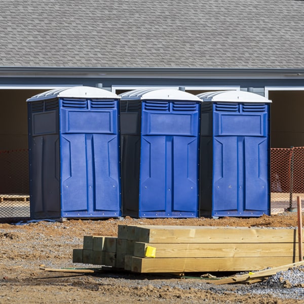 what is the maximum capacity for a single portable toilet in Holiday Beach